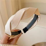Fashion Vintage Elastic Hair Band Lattice Print Sponge Headband Womens Girl Wide Side Hairband Hair Hoop Female Hair Accessories