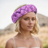 Women Braids Headbands Candy Color Elastic Hairbands Female Bandanas Girls Diamonds Hair Bands Headwear Accessories