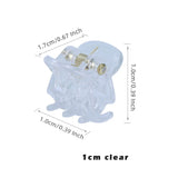 10Pcs/Lot Hair Claw Clips for Women 1.0 1.5cm Small Black Brown Transparent Plastic Mini Claws Kids Hair Styling Accessories