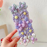 10Pcs/Set Big Bow Flower Elastic Hairbands Children Girls Sweet Hair Ties Fashion Headbands Hair Accessories Rubber Band For Kid