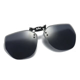 Oversized Polarized Clip-on Sunglasses Men Frameless Filter UV400 Protection Polygon Eyewear Clip Lens Sun Glasses