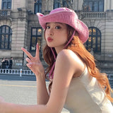 Chapeau de pêcheur rétro style Spice Girls des années 2000, casquette de soleil de cow-boy d'été, casquette de voyage, photo Bob Panama, chapeau de seau de randonnée en plein air pour femmes