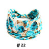 Leopard Print Headbands for Women Wide Boho Turban Head Wraps Cotton Knotted Elastic Hairbands Non Slip Workout Hair Accessories