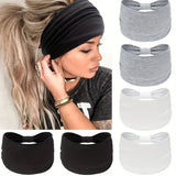 6pcs Womens Solid Color Yoga Headband - Super Stretchy & Quick-Dry, Stylish Hairbands for Fitness, Running, Outdoor Sports - Non