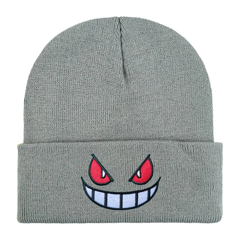 Embroidered Winter Hat for Men Women Unisex Cartoon Beanie Cap Autumn Outdoor Warm Female Hip Hop Sport Ski Knitted Hats gorros