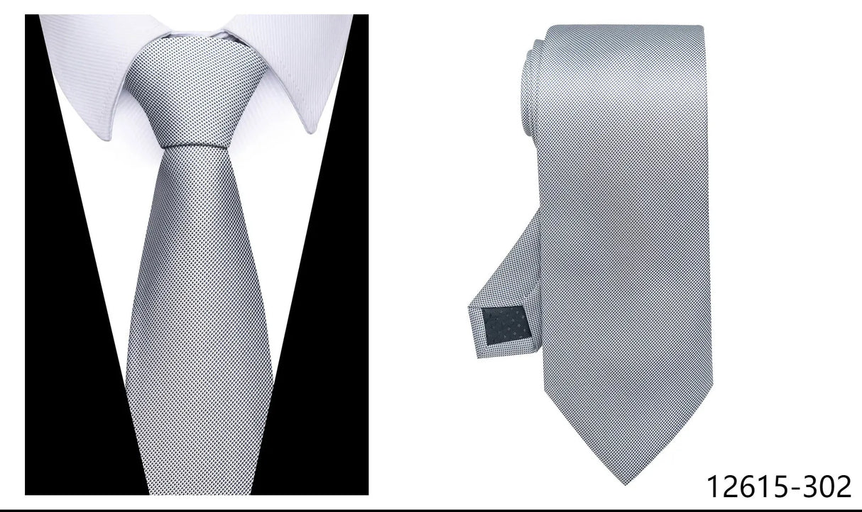 100% Silk Brand Purple Tie Men Necktie High Quality Mix Colors Silk 7.5 cm Gravatas Accessories Wedding April Fool's Day