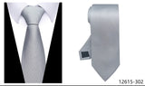 100% Silk Brand Purple Tie Men Necktie High Quality Mix Colors Silk 7.5 cm Gravatas Accessories Wedding April Fool's Day