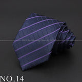 New Design Wedding Men Tie Purple Solid Striped Paisley Flower Neckties Men Business Dropshipping Groom Collar Accessories Gift