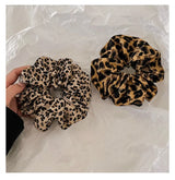 Leopard Print Scrunchies Hair Tie Hairs Rope High Elasticity Elastic Hairs Band Ponytail Holder Elegant Women Hair Accessories