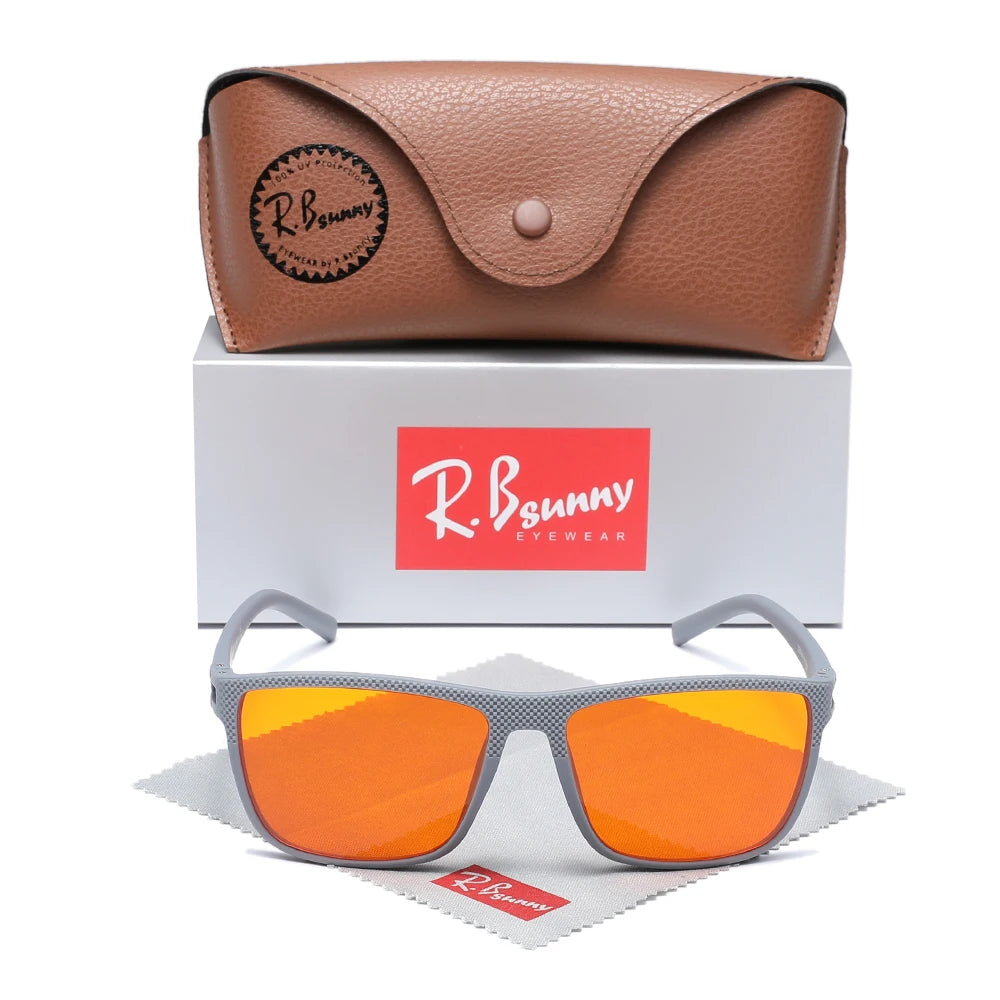 RBsunny Blue Light Blocking Glasses Men Computer Gaming Glasses Anti Eyestrain UV400 Clear Lens Eye Protection Rectangle Frame