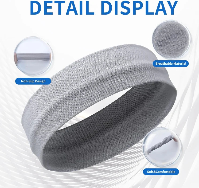 10 Pack Elastic Sports Headbands for Women Stretchy Candy-Colored Hairbands Fashion Sweatbands for Fitness Yoga Running Cycling