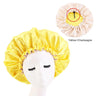 Double-Sided Sleeping Hat Adjustable Nightcap Bathing Hat Girl Sleep Protector Tool