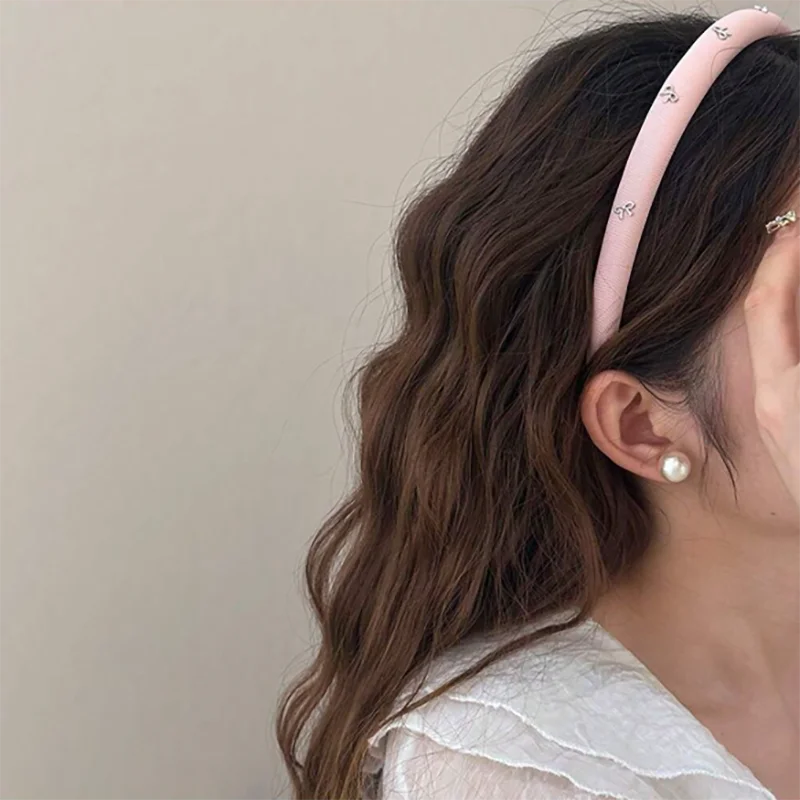 Women's Bow Headband Black Fashion Headband Pink Anti slip Headband Women's Accessories