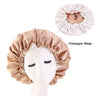 Double-Sided Sleeping Hat Adjustable Nightcap Bathing Hat Girl Sleep Protector Tool