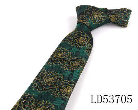 New Green Pattern Ties Casual Skinny Necktie For Party Boys Girls Neck Tie Wedding Necktie For Groom Neck Wear For Men Gravata