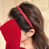 Colorful plush wavy thin Hairband for women elegant and versatile headbands fashionable girls hair accessories