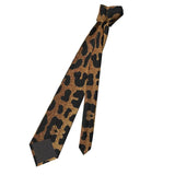 Leopard Men Neckties Silk Polyester 8 cm Narrow Tiger King Neck Tie for Men Suits Accessories Wedding Party Cosplay