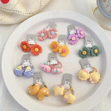 Hair Accessories Girls Bands Bandeau Cheveux Scrunchies Elastic Fille Korean Haarband Rubber Brown Children Gomas Gift Kids
