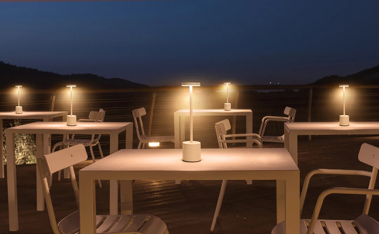 Rechargeable Table Lamp Touch Sensor LED Desktop Night Light Wireless Reading Lamp for Restaurant Hotel Bar Bedroom Decor Light