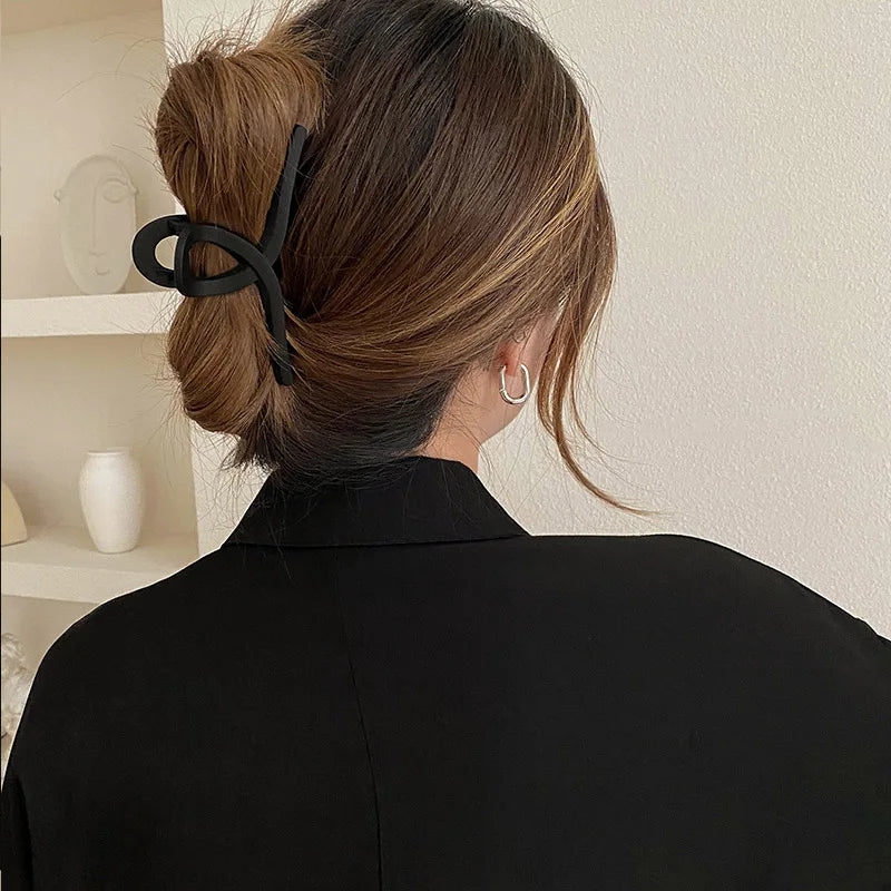 4/5/7Pcs Headwear Set Women Fashion Claw Clip Coffee Black Acrylic Large Hair Claw Korean For Girl Barrette Hair Accessories