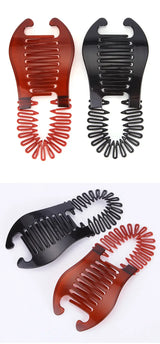1pcs Elastics Hair Braider Banana Clip Black Scorpion Shaped Hair HoldingHairpin  Ponytail Rubber Bands Hair Accessories Salon