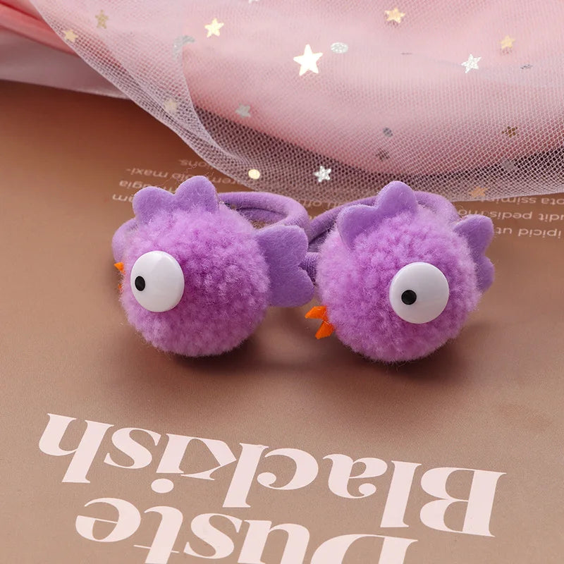 Hair Accessories Girls Ties Elastique Cheveux Fille Gomas Elasticas Furry Korean Kinder Kleding Rabbit Ears Scrunchie Headbands