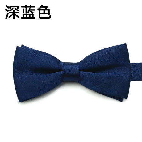 Fashion Kids Solid Color Bow Ties Imitation Silk Student Bowties Soft Black Red Butterfly Bowknot Wedding Party Cute Pet Cravat