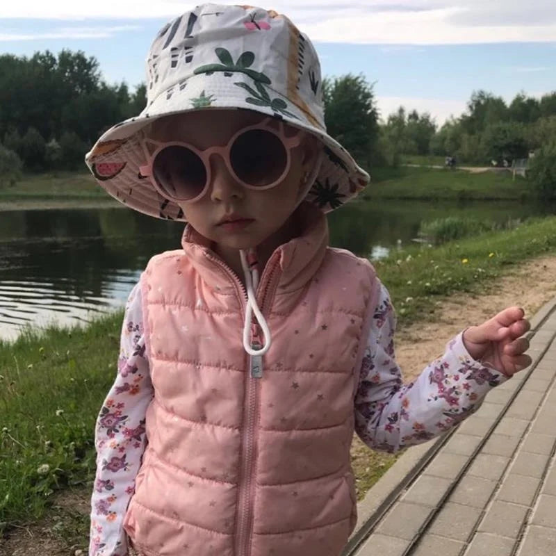 Summer Panama Baby Girls Hat Autumn Cartoon Boys Fisherman Hat Baby Sun Hat Outdoor UV Bucket Hat for Kids Toddler Bonnets