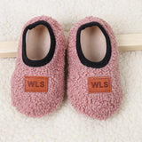 Autumn Winter Baby Slippers Toddler Plush Floor Sock Shoes Boy Girl Children Soft Anti-slip Walking Shoes Indoor Home Kids Shoes