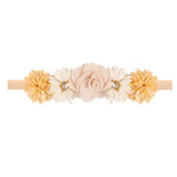 Baby Headband Flowers For Girls Cute Elastic Floral Hair Bands Newborn Toddler Headwear Nylon Headbands Kids Hair Accessories