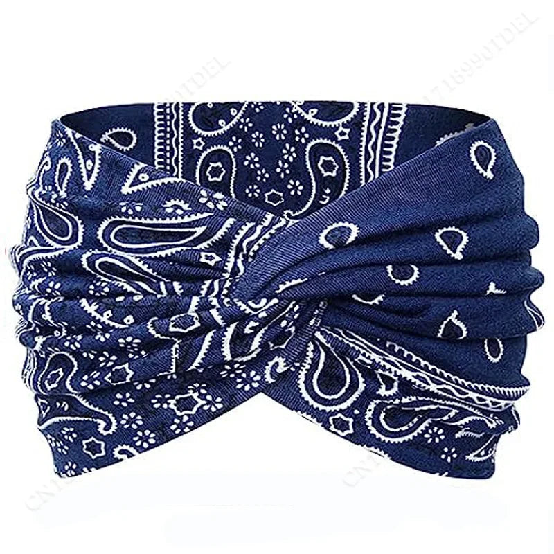 Twisted Wide Headbands for Women Extra Large Turban Workout Headband Fashion Yoga Hair Bands Boho Twisted Thick Hair Accessories