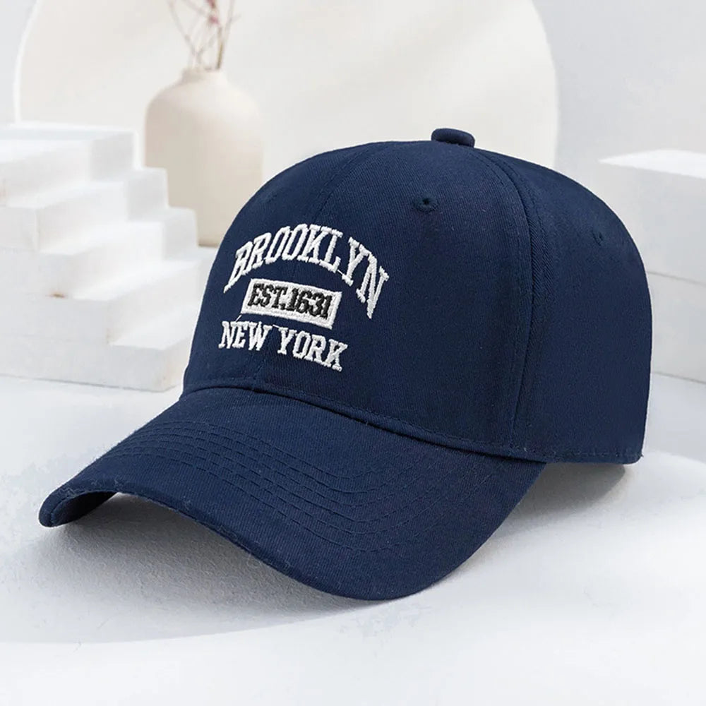 1pc Men and Women's Vintage Embroidered Baseball Cap With 'BROOKLYN NEW YORK' Print Suitable For Daily Wear and Gift Giving