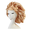 New Satin Sleeping Cap For Women Solid Wide Band Stretch Head Tie Silky Bonnet Edge Wrap Nightcap Hair Care Shower Head Cover
