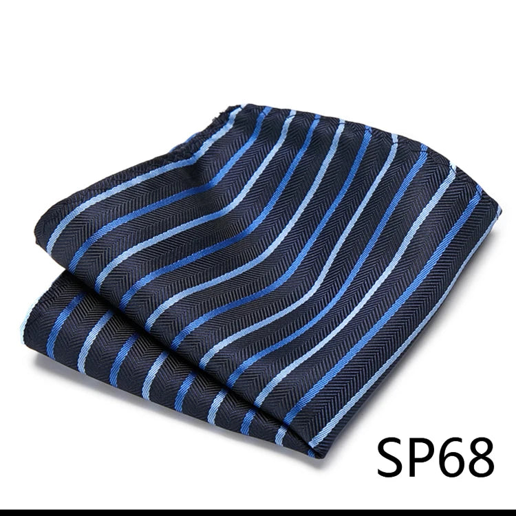 High Grade 2023 New Style Hot sale Silk Handkerchief Black Suit Accessories Solid Men Abraham Lincoln's birthday Pocket Square