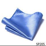 High Grade Brand Silk Kerchief Man Dark Blue Striped April Fool's Day Fit Formal Party Pocket Square Handkerchiefs Suit Hanky