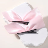 2pcs Black White Ribbon Hair Bows Clips Vintage Bowknot Side Hairpin Cute Girls Barrettes Headdress Hair Accessories for Women