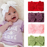 Baby Girl Bows Headband Newborn Turban Hairbands Kids Red Head Band Outdoor Toddler Children HeadWrap Hair Accessories