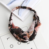 Cross elastic headband chiffon silk headband ladies headband hair accessory sports face wash