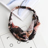 Cross elastic headband chiffon silk headband ladies headband hair accessory sports face wash