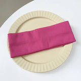 5PCS Solid Color Elastic Hairband Running Fitness Sport Headband Yoga Sweat-absorbing Headband Fashion Headband Hair Accessories