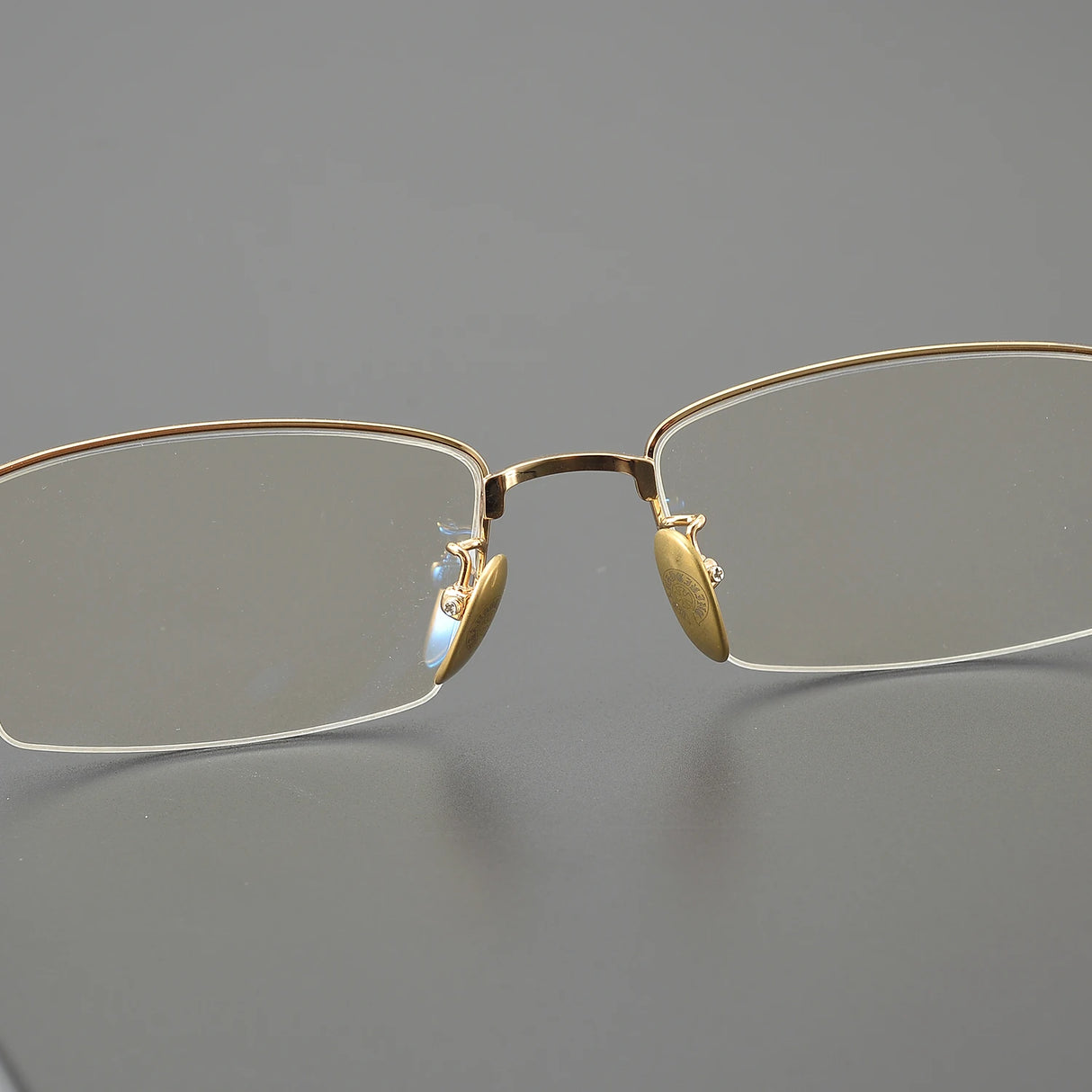2024 High Quality Handmade Titanium Half Frame Computer Glasses Men Women Luxury Retro Rectangle Eyeglass Frame Optical Eyewear
