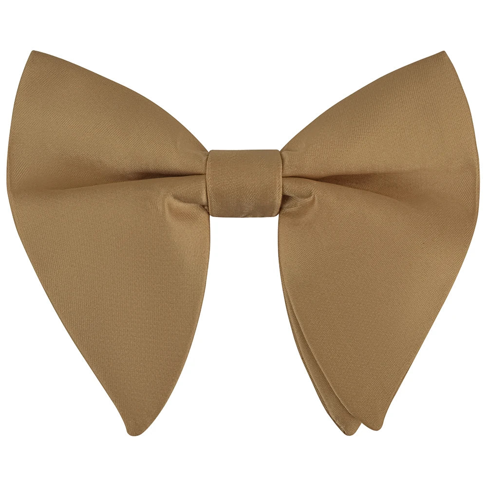 GUSLESON Fashion Pink Champagne Blue Solid Bow Tie For Men Classic Big Bowtie For Party Wedding Bowknot Adult Mens Tie