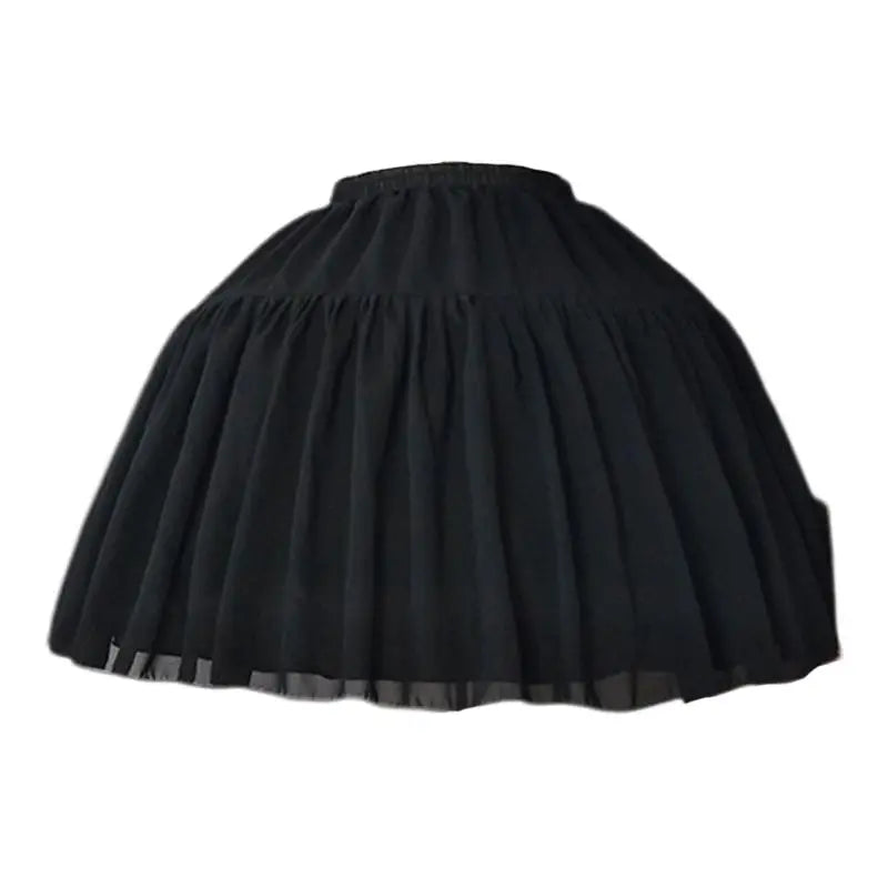 Lolita Adjustable Petticoat Black or White Short Petticoats for Wedding Lolita  Cosplay Woman Girl Dress Underskirt