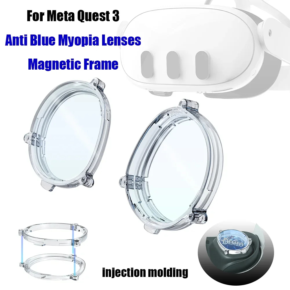 Magnetic Eyeglass For Quest 3 Lens Myopia Anti Blue Lenses Frames Optics Lens VR protection for Meta Quest 3 Accessories