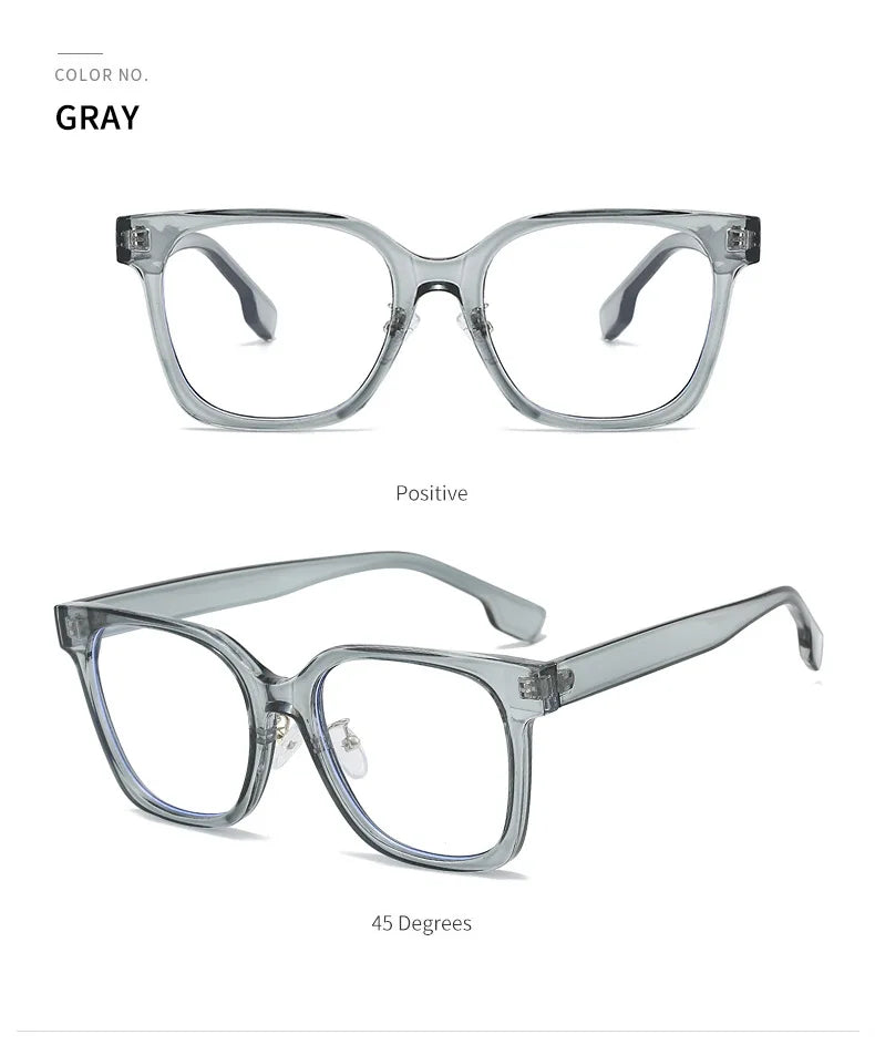 2025 New Fashion Blue Light Blocking Glasses For Man and Women's Glasses Big Square Size High Quality Retro Glasses Frame
