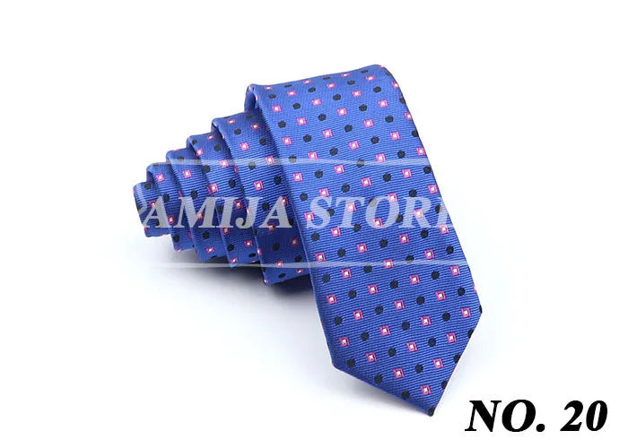 Slim Ties For Men Women Skinny Striped Plaid Paisley 5cm Necktie Casual Wear For Party Wedding Narrow Collar Male Tie Accessorie