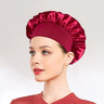 Newly Satin Night Hair Cap Women's Solid Sleeping Hat Sleep Care Bonnet Nightcap For Women Unisex Cap