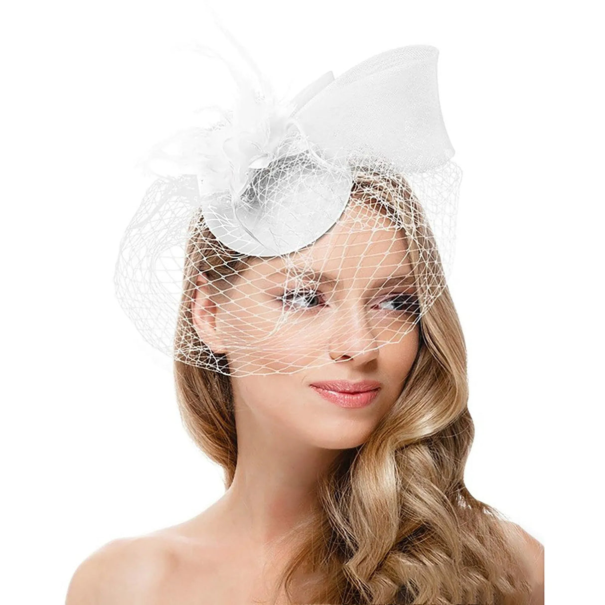 Fascinators For Women Tea Party Headband Hat Flower Mesh Ribbons Feathers Hair Clip For Wedding Cocktail Headband Accessories