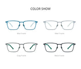 FONEX Titanium Glasses Frame Men New Brand Design Square Eyewear Ultralight-Weight Japanese High Quality Eyeglasses Frames 85779