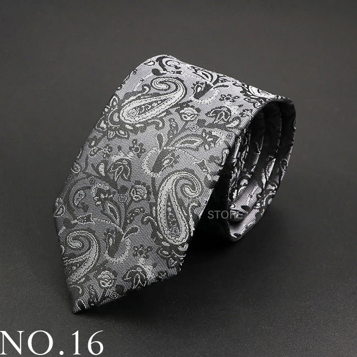 New Design Wedding Men Tie Grey Brown Green Paisley Flower Neckties Men Business Dropshipping Groom Collar Accessories Gift